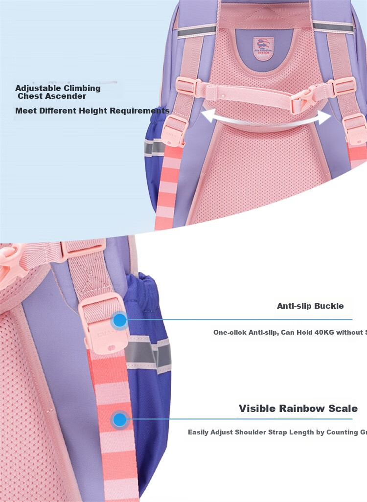 Детский рюкзак KALA·Y Cloud Backpack 3.0, ультралегкий, для начальной школы (1-4 классы), унисекс, 18 л