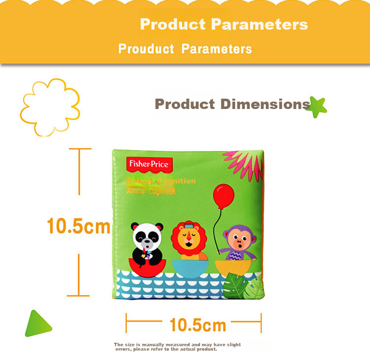 Набор развивающих книжек Fisher-Price, 6 книг, для раннего образования детей от 0 до 1 года, с числами и формами, идеальный подарок на Новый год