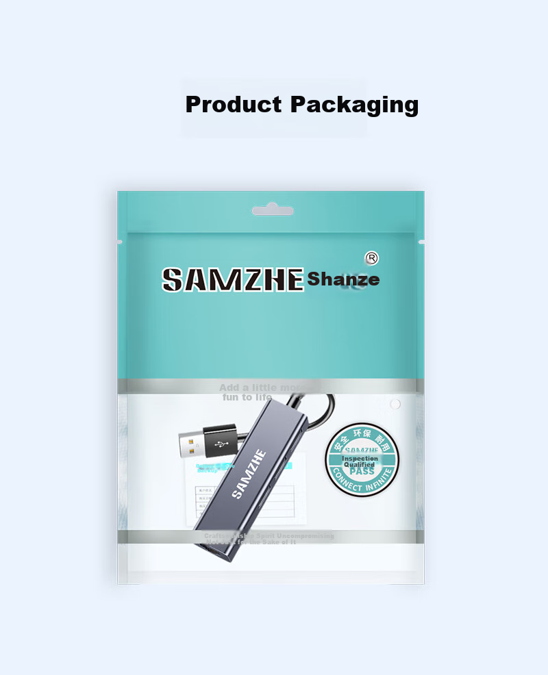 USB-хаб SAMZHE UWH14-S с портом Ethernet RJ45, 3 порта USB 2.0, 100 Мбит/с, для ноутбуков и настольных компьютеров