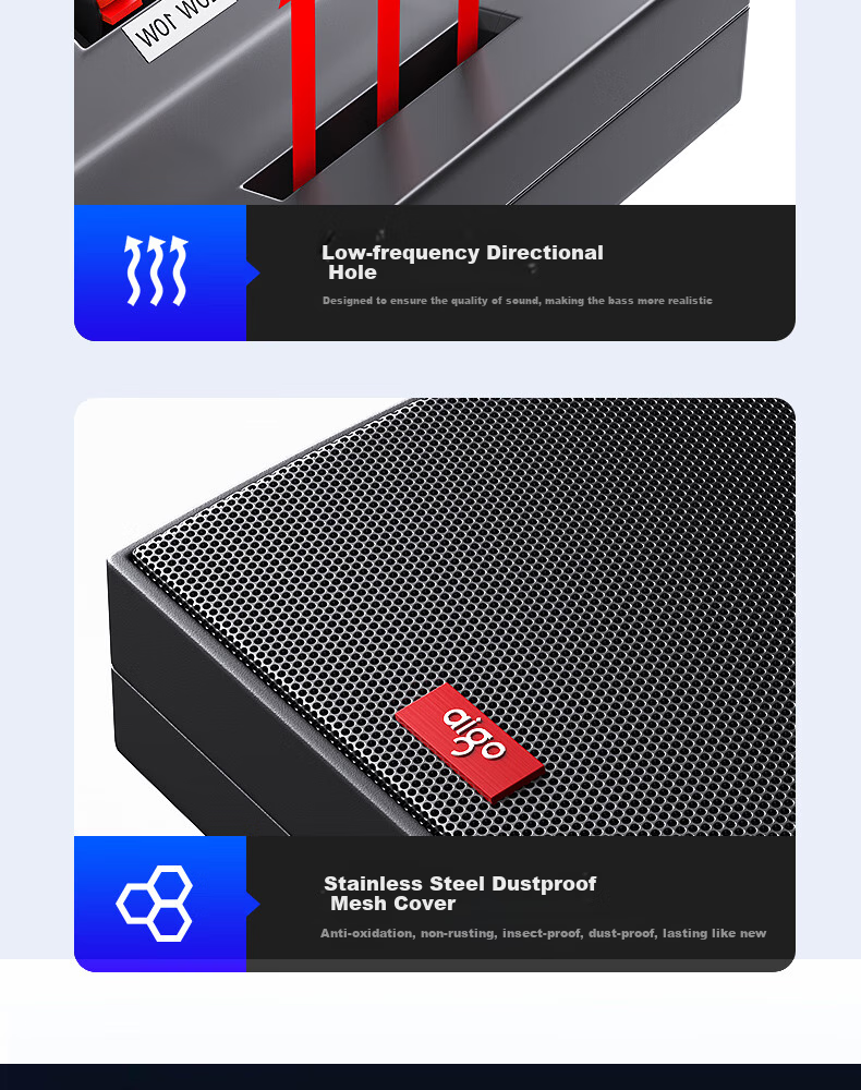 Aiguozhe X139 Комплект настенных акустических систем 2.0, 150 Вт, Bluetooth, для конференц-залов, тренировок, ресторанов, классов