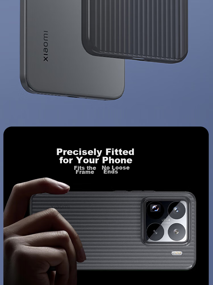 ESCASE Ультратонкий матовый чехол для Xiaomi 15 Pro, защита камеры, противоударный силиконовый чехол с простым дизайном для мужчин и женщин, грязеотталкивающий, анти-отпечатки пальцев, полупрозрачный белый
