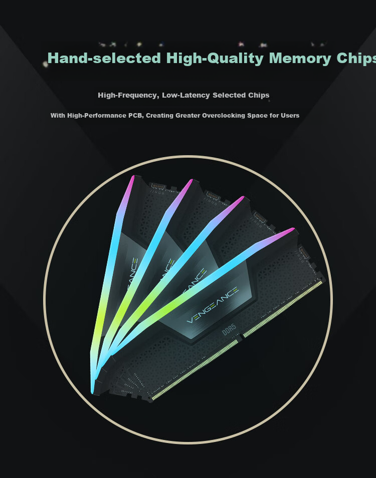 Оперативная память USCORSAIR Vengeance RGB DDR5 32GB (2x16GB) 6000MHz