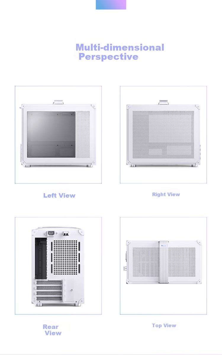 Корпус JONSBO C6 MAX White MATX, Mini-ITX, черный
