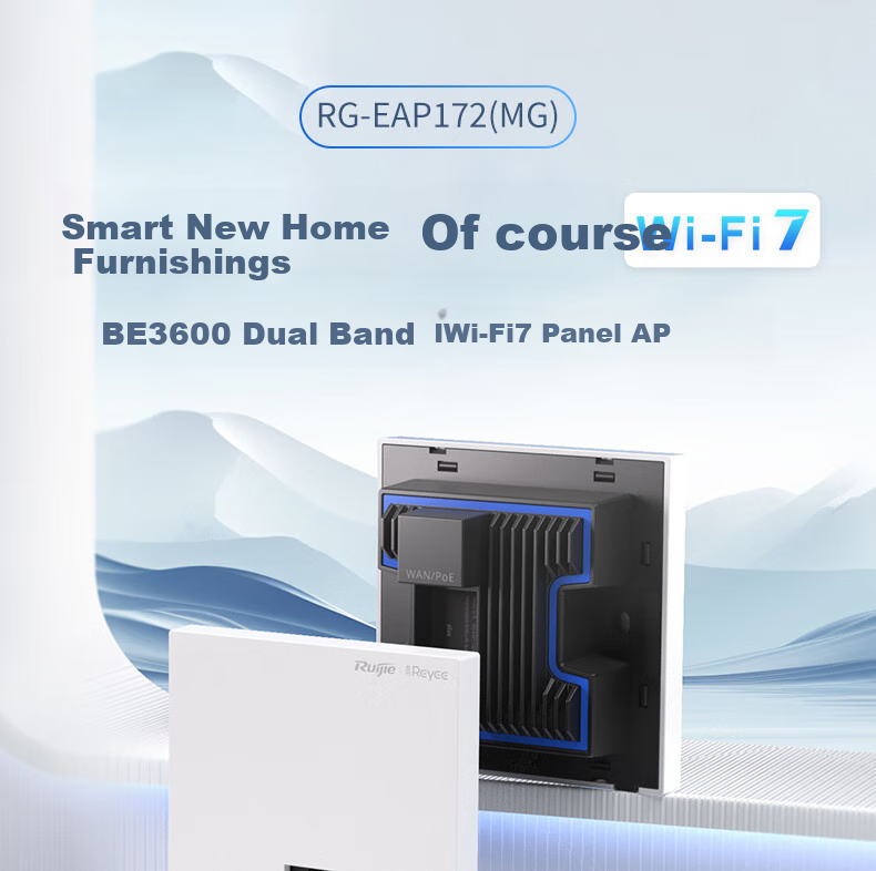Wi-Fi 7 Mesh-точка доступа Ruijie RG-EAP172(MG), 2.5G, 3600 Мбит/с, 160 МГц, для дома и офиса