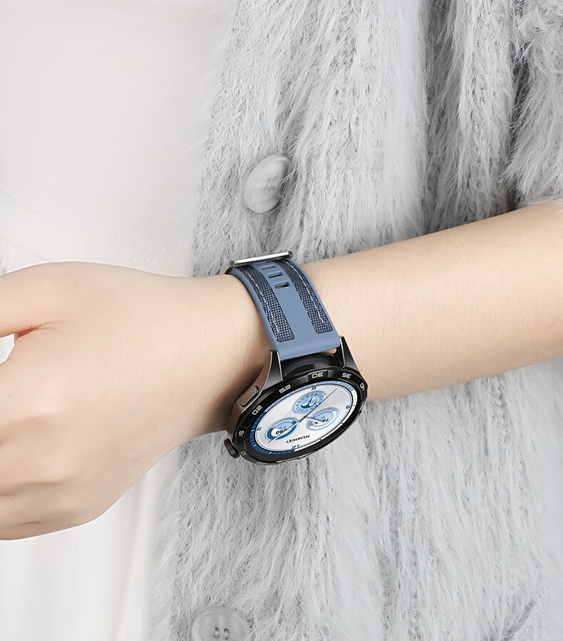 Ремешок Weiqiantu для Huawei Watch GT6/GT5/5pro/Watch5/4/4pro/3/3pro/GT4/3, нейлон + силикон, 22 мм, [Звездное небо]