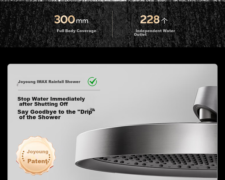 Умный набор для душа JOMOO IMAX 1.0, постоянная температура, цифровой дисплей, шелковый дождь, клавиши пианино, серый