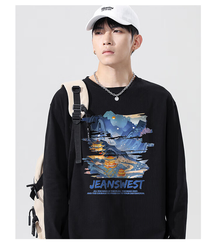 Мужская футболка с коротким рукавом Jeanswest, 100% хлопок, модель 2026, летний тонкий стиль, свободная, дышащая, простая футболка с полурукавом, трендовая майка, белая, 3XL
