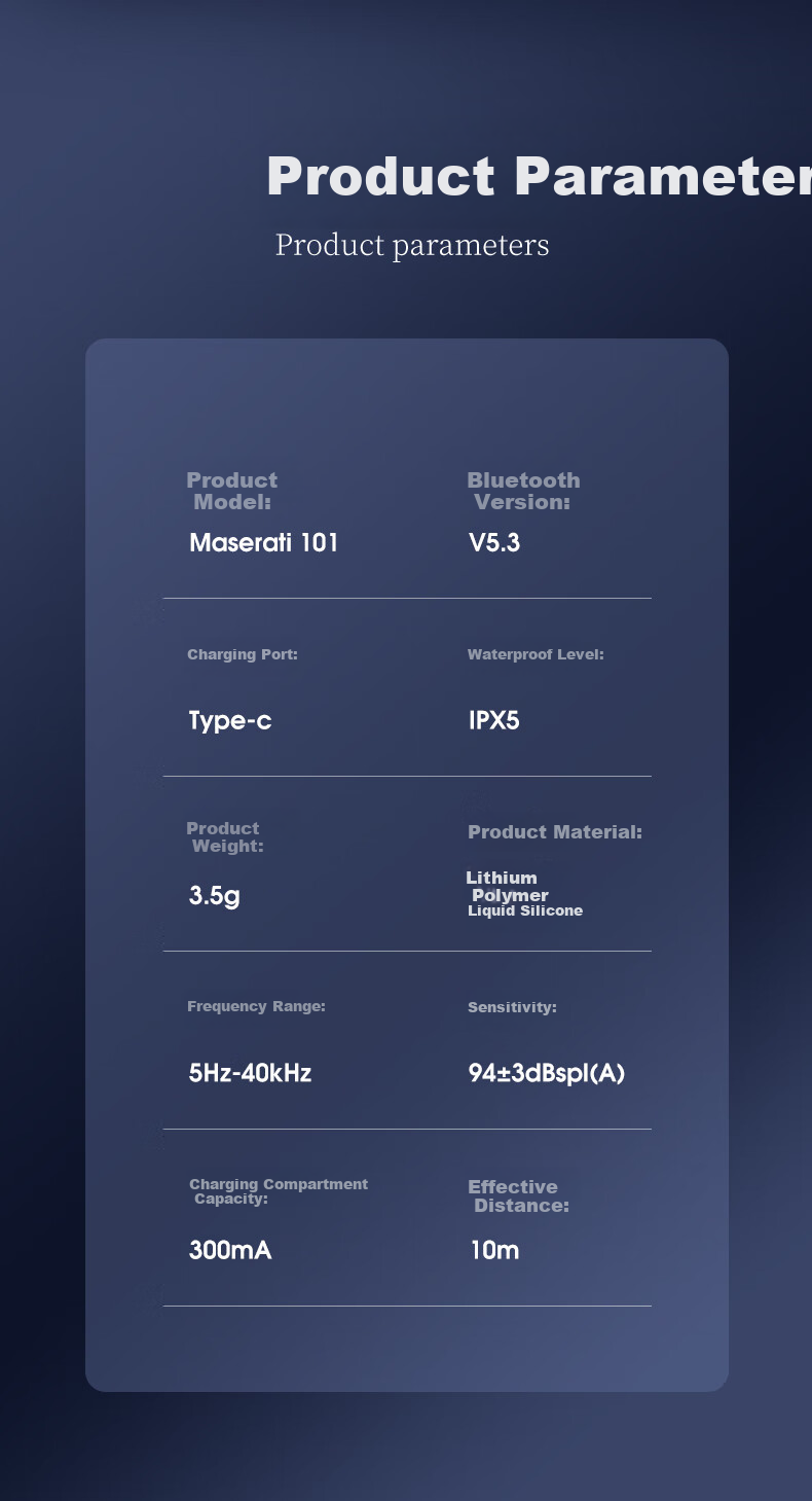 Беспроводные наушники SHINECON Maserati 101 Bluetooth, накладные, с микрофоном, с шумоподавлением, для спорта
