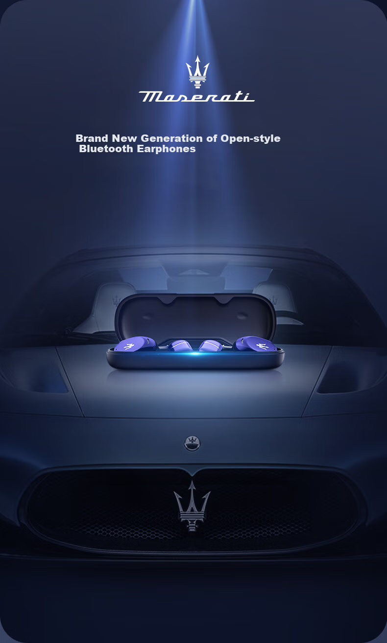 Беспроводные наушники SHINECON Maserati 101 Bluetooth, накладные, с микрофоном, с шумоподавлением, для спорта