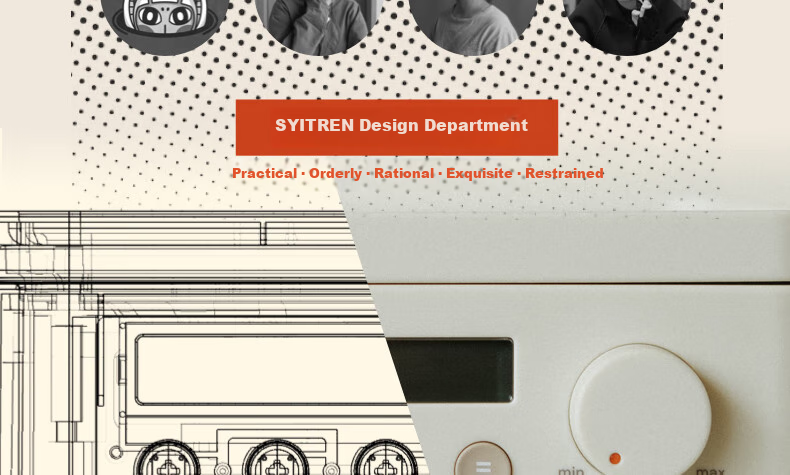 Портативная колонка Syitren R200, CD-плеер с Bluetooth, в винтажном стиле, белый