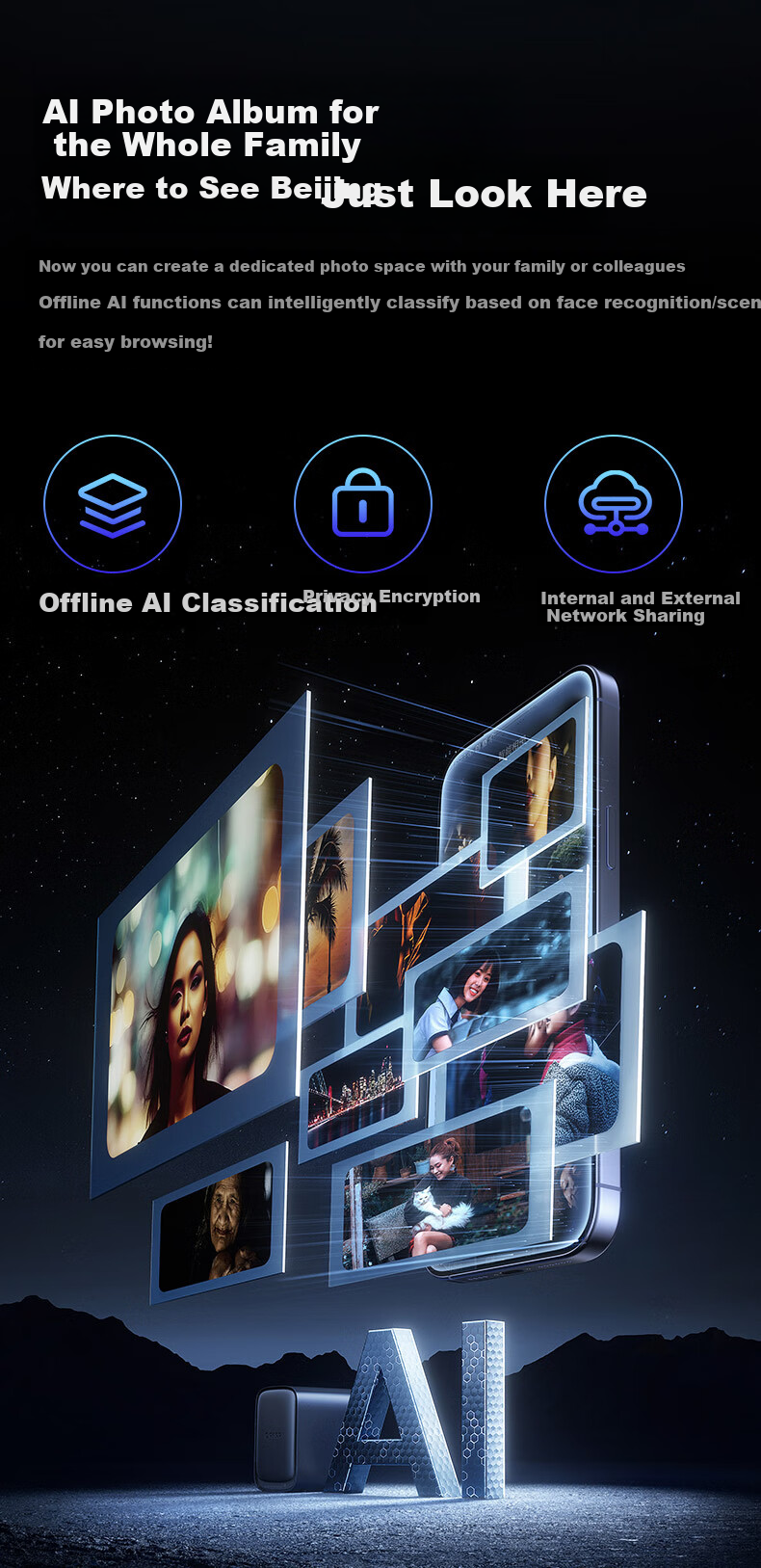 ORICO HS500-Pro 8GB Версия, 5-дисковый NAS сетевое хранилище, персональное облачное хранилище AI для дома, сервер для жесткого диска, умный фотоальбом, расширение для телефона, ПК, планшета