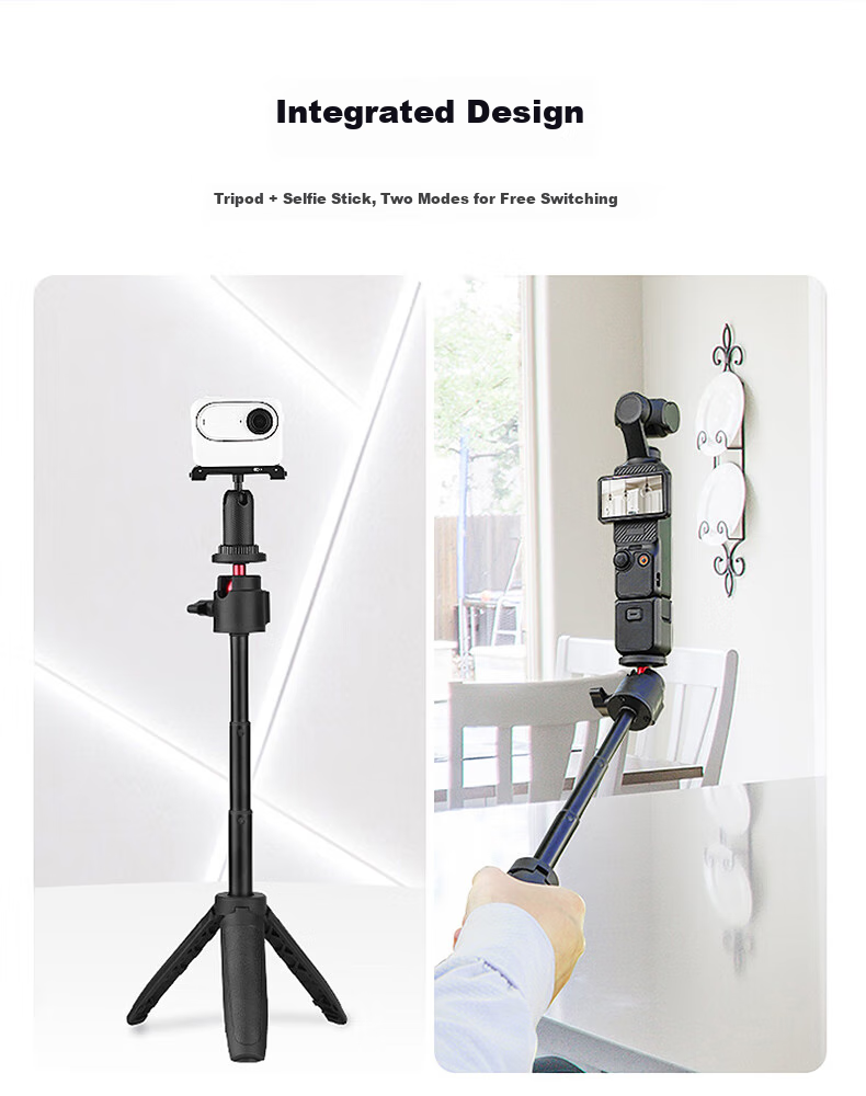 Селфи-палка YOUFES, штатив для DJI Osmo Pocket 3, удлинительный стержень для экшн-камеры, стабилизатор, ручной штатив, 31 см
