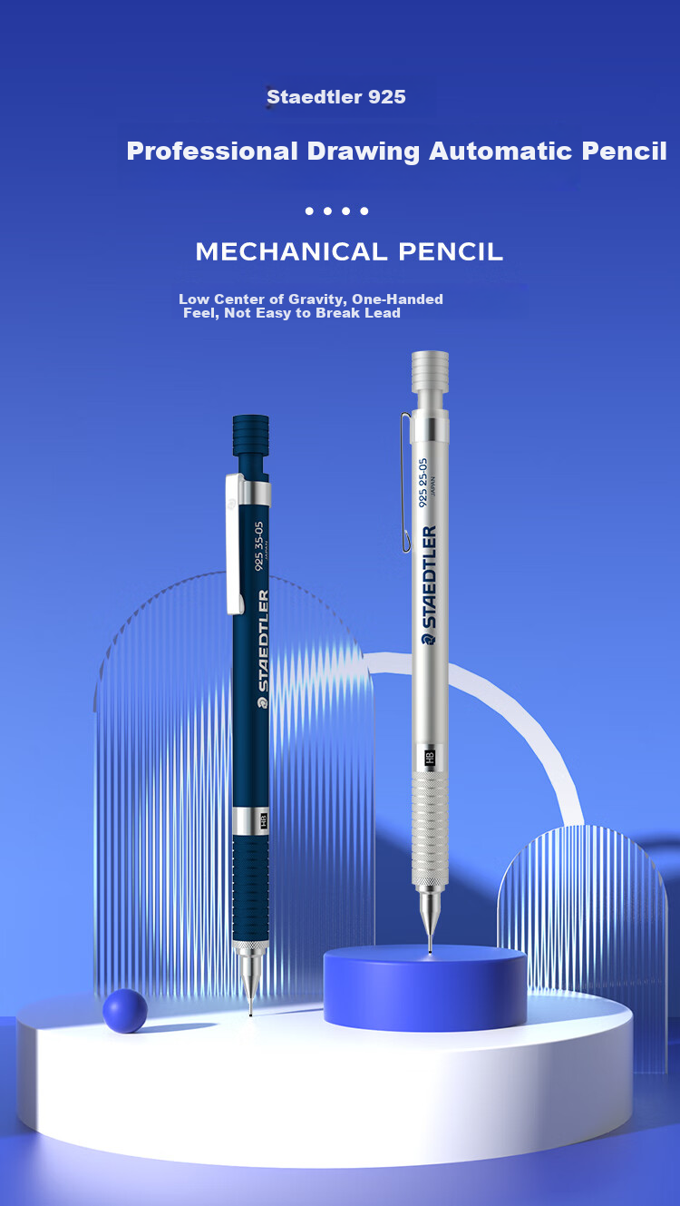 Механический карандаш STAEDTLER 925 35-07, 0.7 мм, металлический корпус, синий