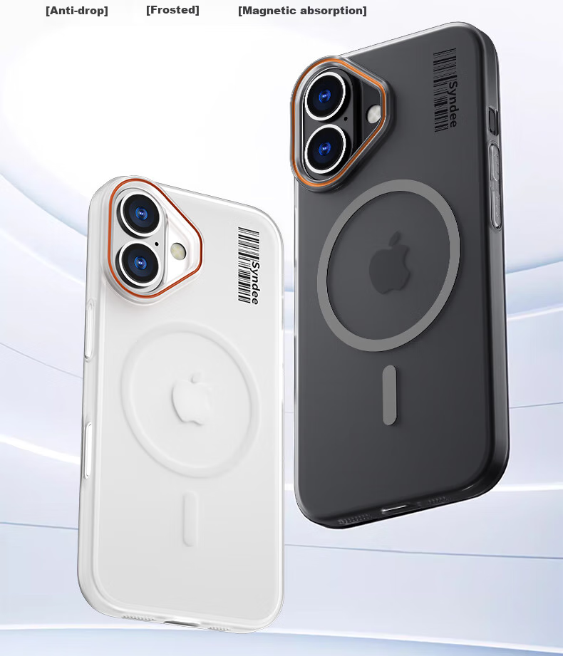 Чехол Baozou для Apple iPhone 16 Plus, противоударный, с защитой камеры, прозрачный, белый