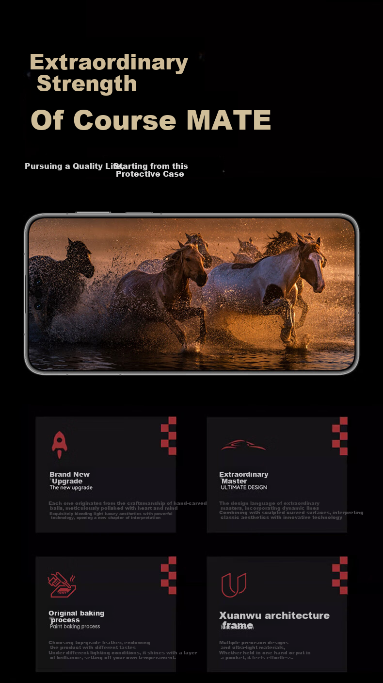 Чехол IM-CHEN для Huawei Mate70 RS, Mate70 Pro, Pro+, Porsche Piano Baked Paint, белый, защита от падения, противоударный, стиль бизнес