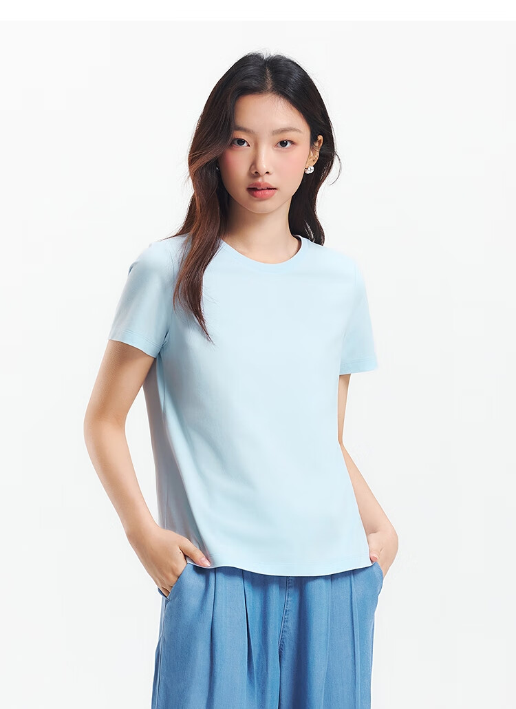 Женская футболка Semir, короткий рукав, приталенный силуэт, слим-фит, летняя, артикул 109325100001