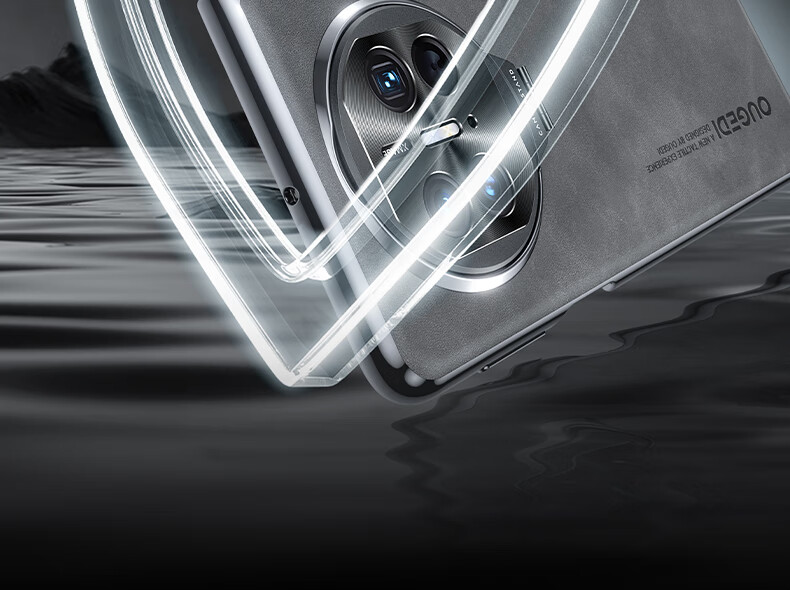 Чехол-книжка Ougedi для Huawei Mate X5, из натуральной кожи, с защитой камеры, противоударный, бизнес-стиль, светло-серый