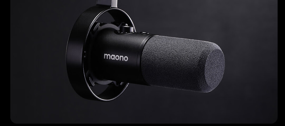 Динамический микрофон Maono PD300X, профессиональный для прямой трансляции, записи, игр, с шумоподавлением, встроенной звуковой картой