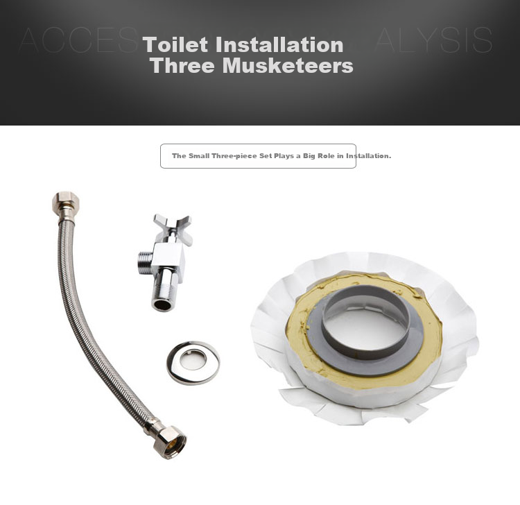 Набор для установки унитаза Kohler K-1248788: угловой кран, трубка 30 см, уплотнительное кольцо