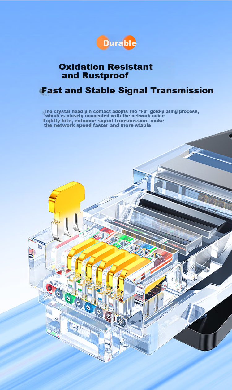 Сетевой кабель SAMZHE Cat5e Ethernet, Gigabit, 10 метров, желтый, YL-510