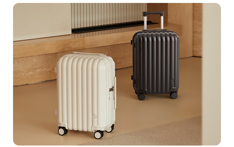 Чемодан Aji Durable 20-дюймовый для женщин, тележка с кодовым замком, вместительный дорожный кейс, 24 дюйма, черный