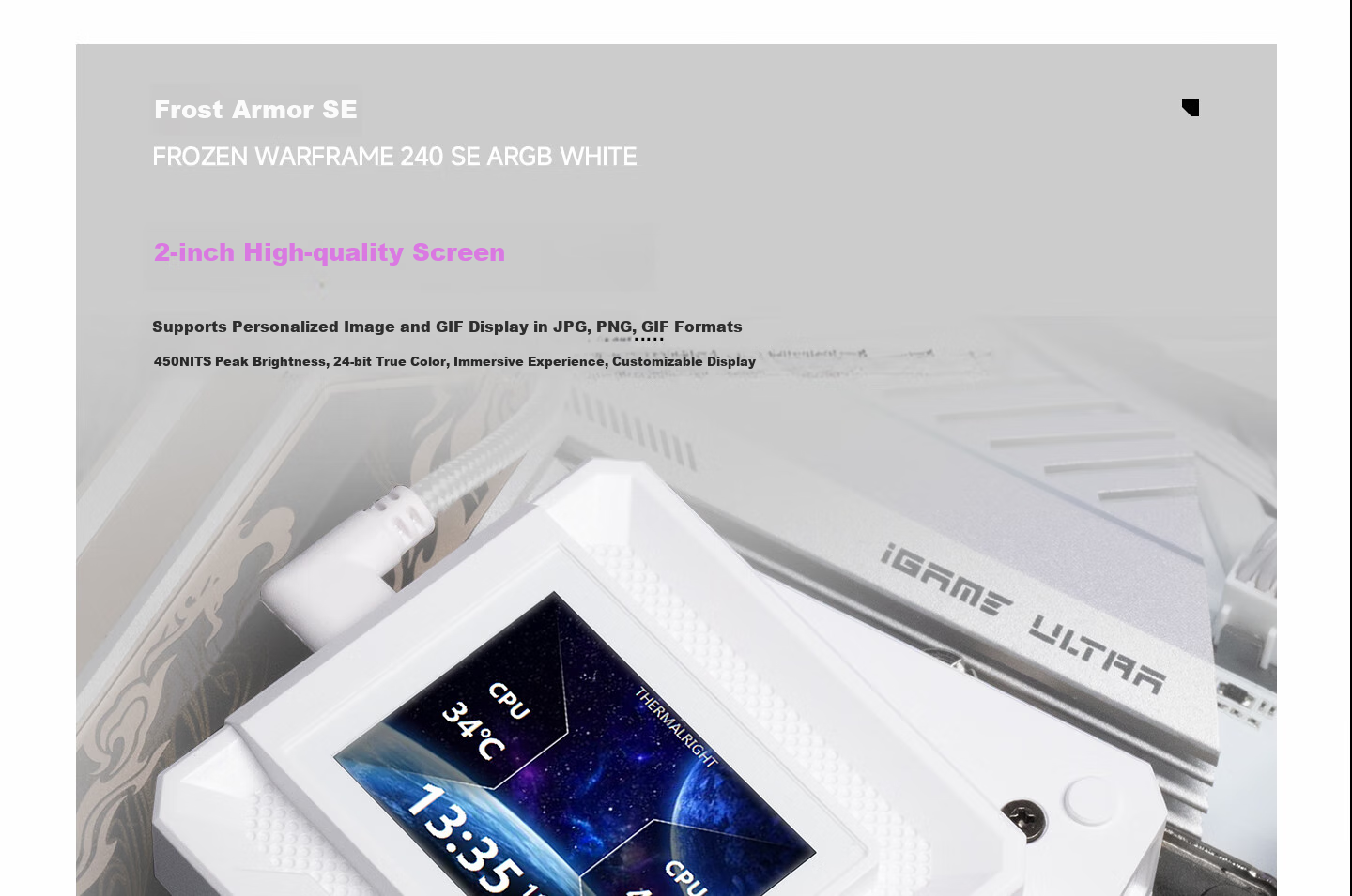 Система жидкостного охлаждения Thermalright FROZEN WARFRAME 240 SE ARGB WHITE