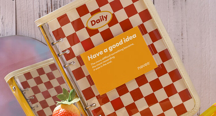 Never Lively Notebook 3.0 Loose-Leaf A5 Detachable Transparent Cover Notebook