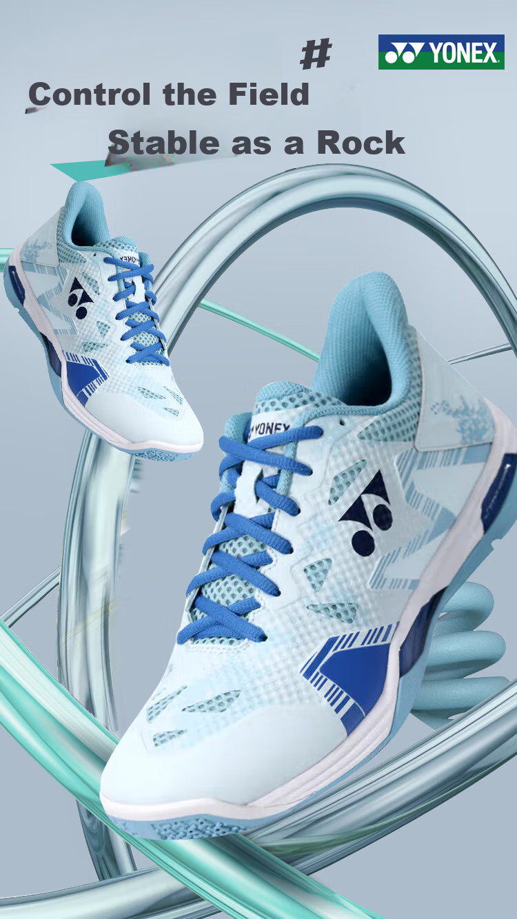 Кроссовки для бадминтона YONEX SHBELZ3MEX, мужские, белые с золотым, размер 43