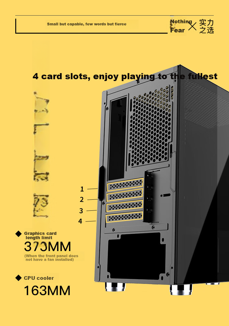 Компьютерный корпус SAMA Pingtouge M1 Gaming Edition, черный, поддержка M-ATX, Mini-ITX