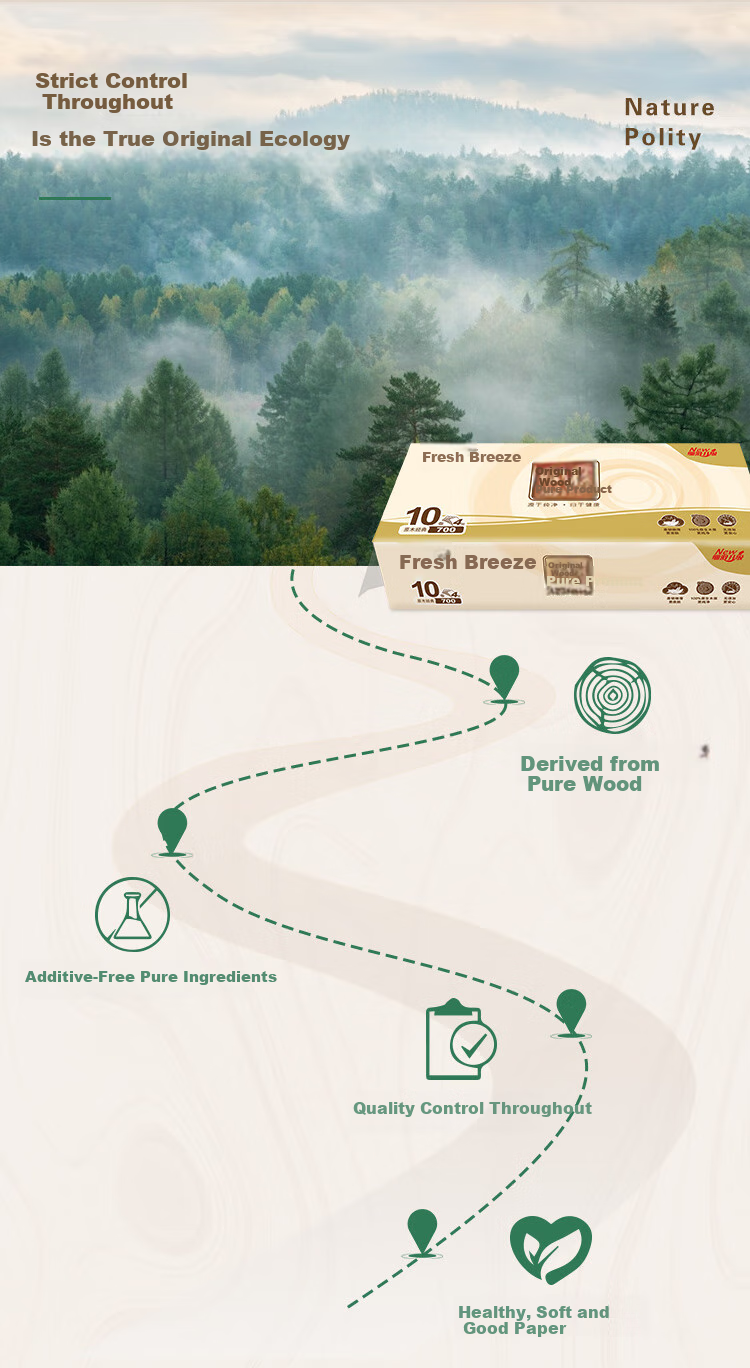 APP [Li Yunrui's Choice] Coreless Toilet Paper, Natural Wood Pure Product, 4-Ply, 70g*30 Rolls, Bathroom Tissue (10 Rolls*3 Packs)