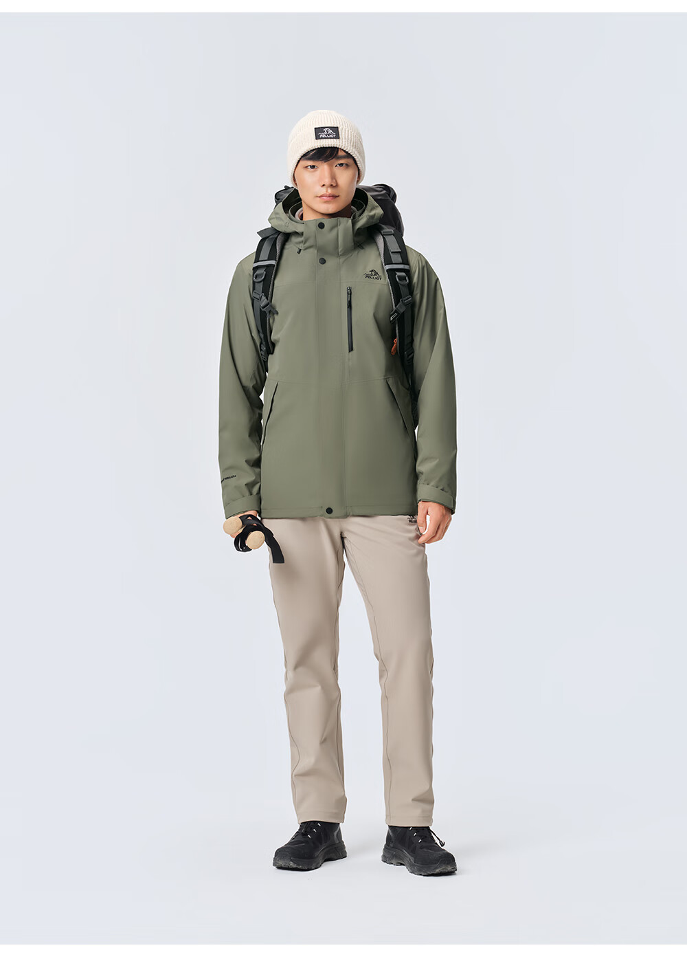 Куртка Pelliot Shanye Classic 3.0 трехслойная мужская и женская, зимнее теплое пальто, горный пурпурный, размер M