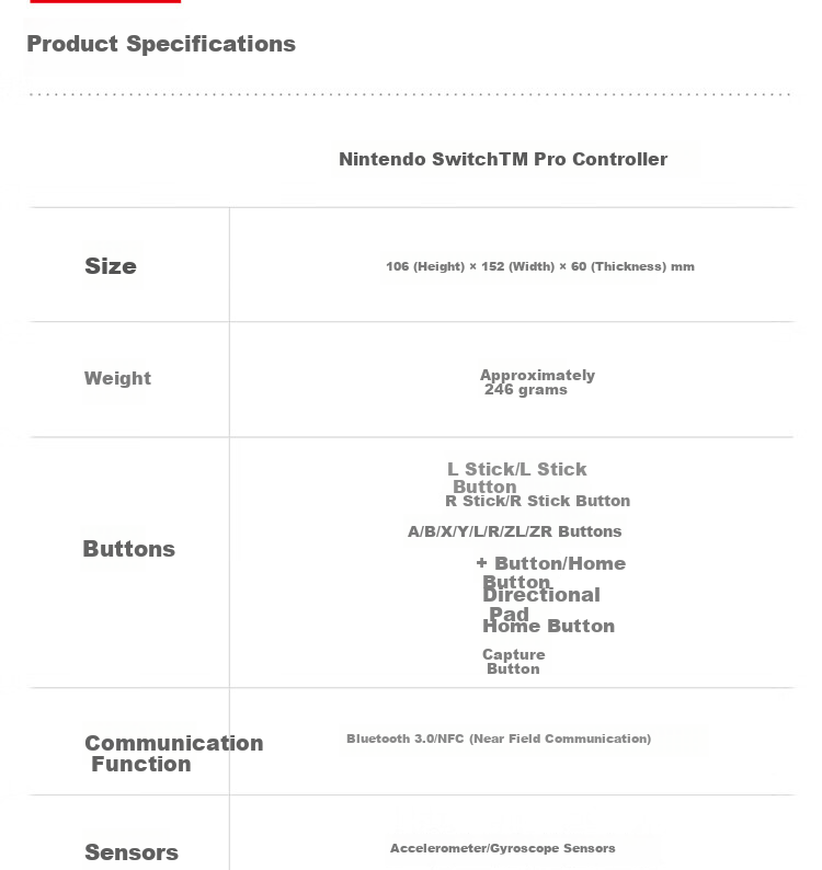 Nintendo Switch Pro Controller First Generation OLED Long-Lasting Gamepad Hong Kong Version, Metroid Prime 2 Limited Edition Controller, Switch Accessories, Bluetooth