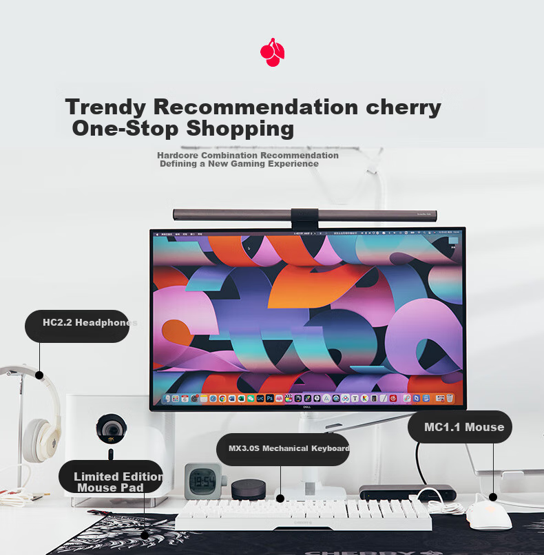 Механическая клавиатура CHERRY MX3.0S, игровая, офисная, проводная, 108 клавиш, алюминиевый корпус, белая