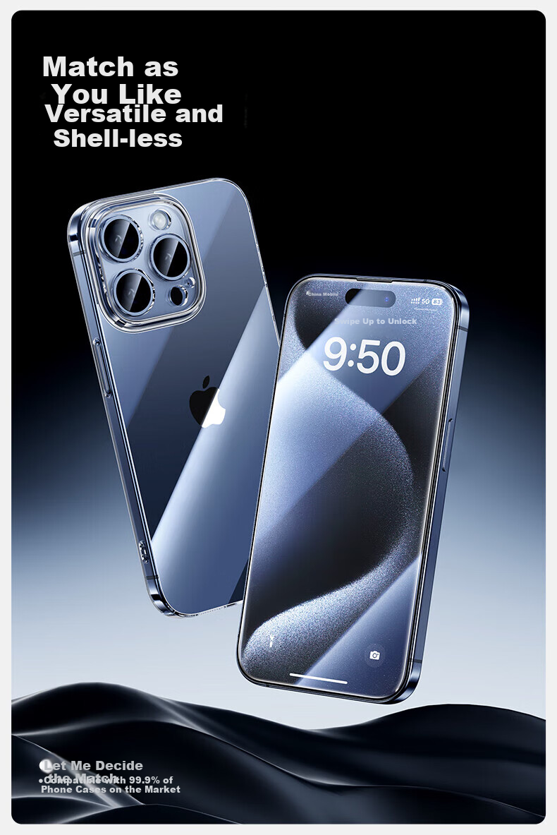 Защитное стекло Shanmo для iPhone 15 Pro Max, полное покрытие, высокая четкость, усиленное, противоударное, от отпечатков пальцев, без пыли, быстрая установка, без пузырей, 2 шт.