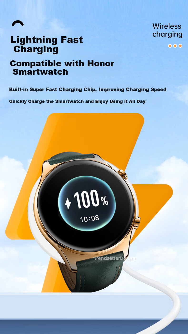 Магнитный кабель для зарядки Yingqian, совместимый с Honor Watch GS3/GS4, док-станция для быстрой зарядки для Honor Watch 4/5/GS3 Smartwatch