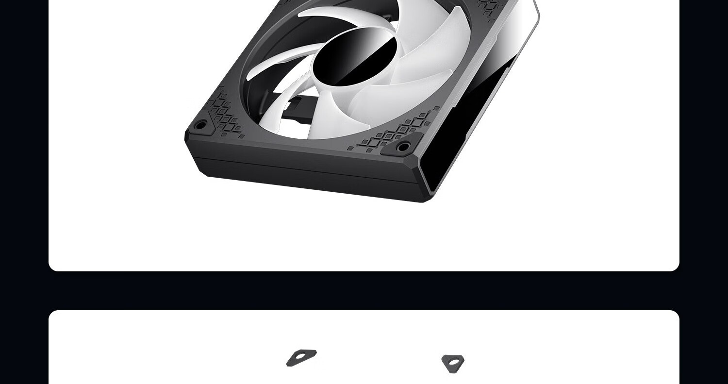 Компьютерный корпус Aigo Aurora Z15 White Anti-Leaf ARGB, 120 мм, с подсветкой, контролем температуры, ШИМ