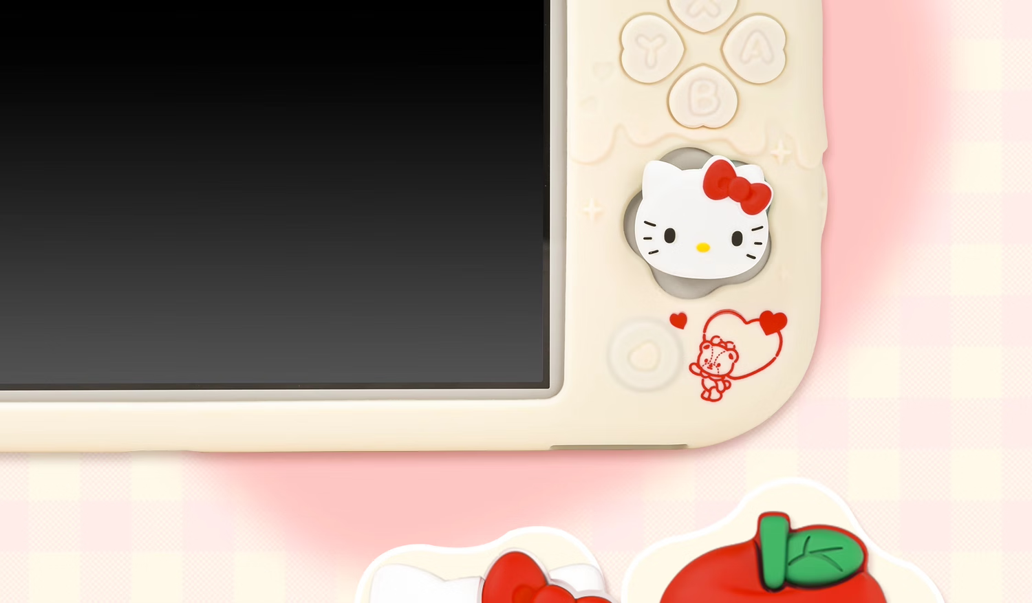 Защитный чехол Jixiang для Nintendo Switch Lite, полный комплект с колпачками для джойстиков, силиконовый, официальный, Sanrio Co-Branded, противоударный