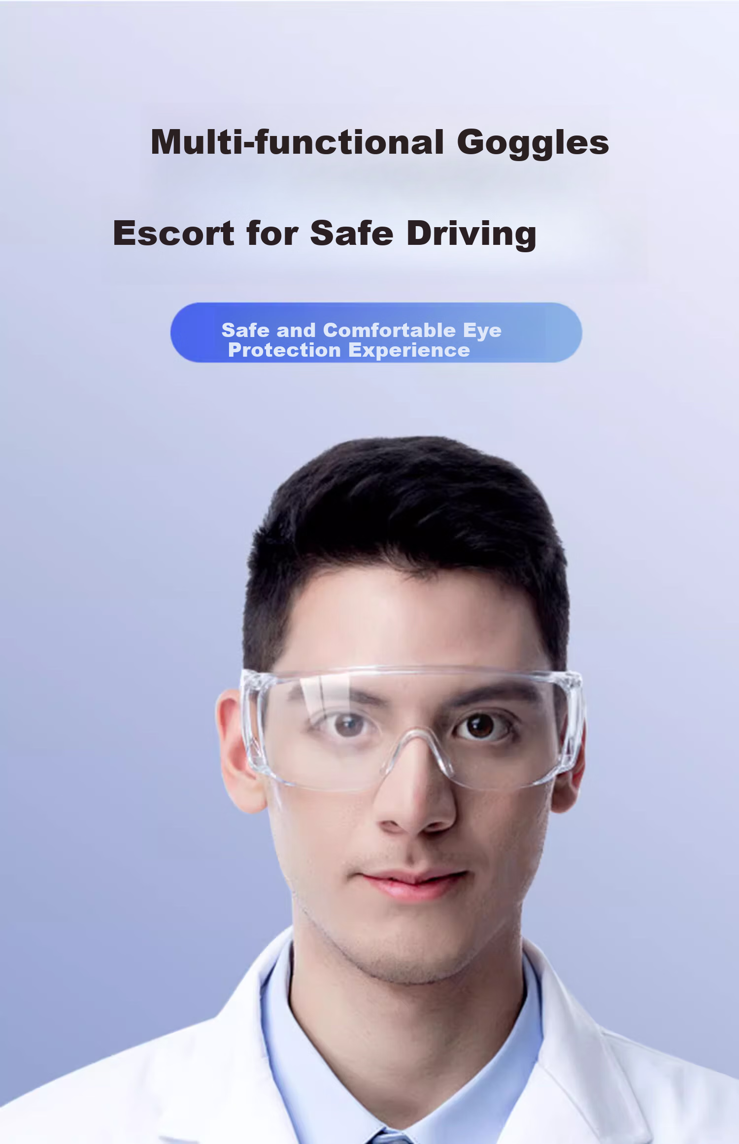 Защитные очки BDS BAO SAFETY SG-71009, противотуманные, ударопрочные, защитные от пыли и брызг, для промышленности