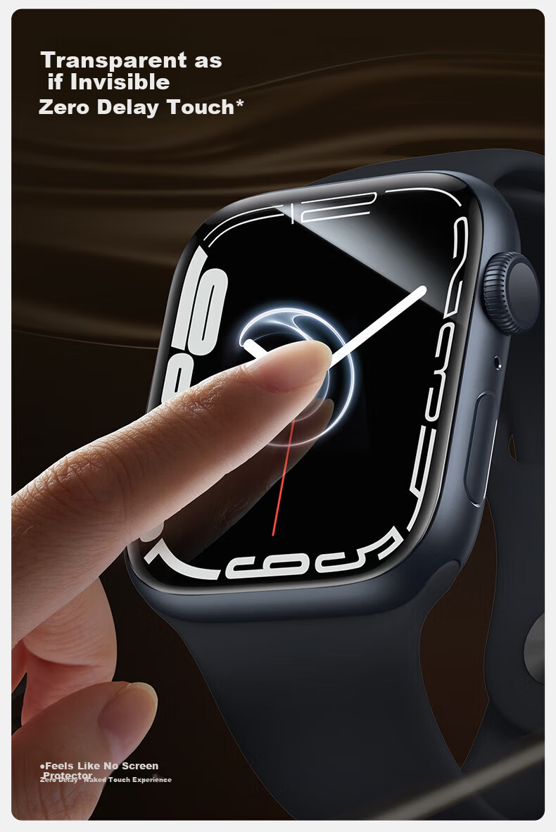 Защитная пленка SmartDevil для Apple Watch Series 9/8/7 45мм, противоударная, антибликовая, гидрофобная, 1 шт.
