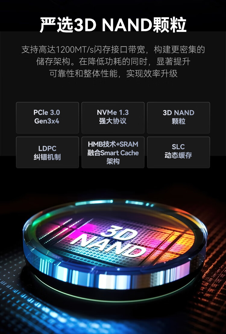 SSD накопитель KingSpec NXM Series 2TB M.2 PCIe 3.0 NVMe