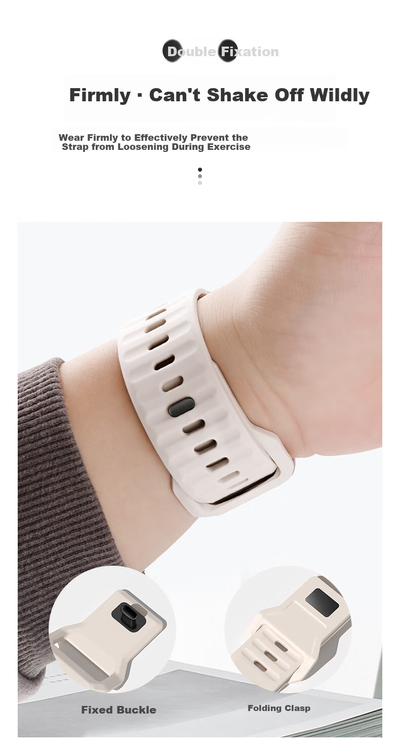 Ремешок BHO для Apple Watch Series 11/Ultra, ступенчатый силиконовый ремешок для IWatch Series 10/9/8/7/6/SE3/2/1, спортивный ремешок
