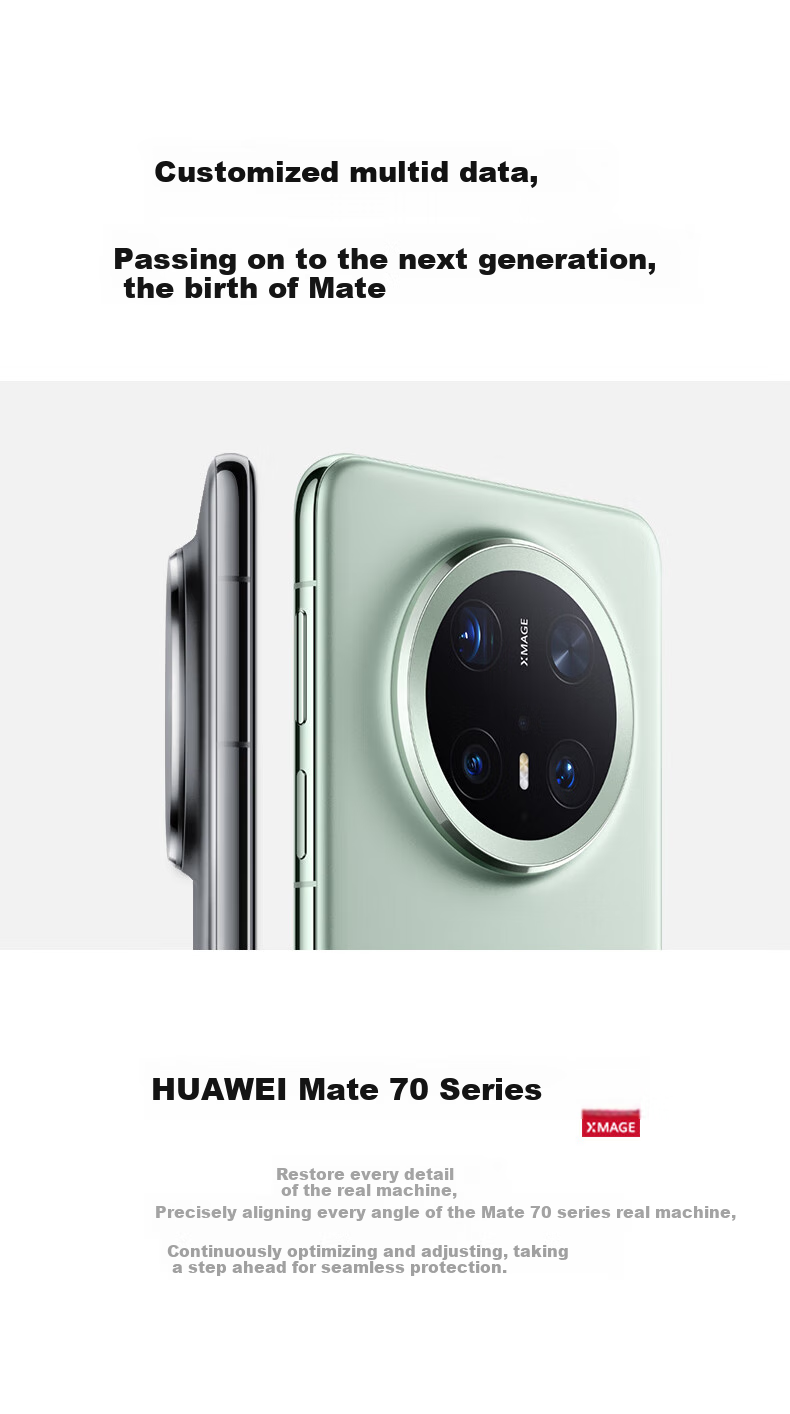 Чехол W&P Premium Liquid Silicone для Huawei Mate70 Pro/70 Pro+, противоударный, роскошный, приятный для кожи, зеленый
