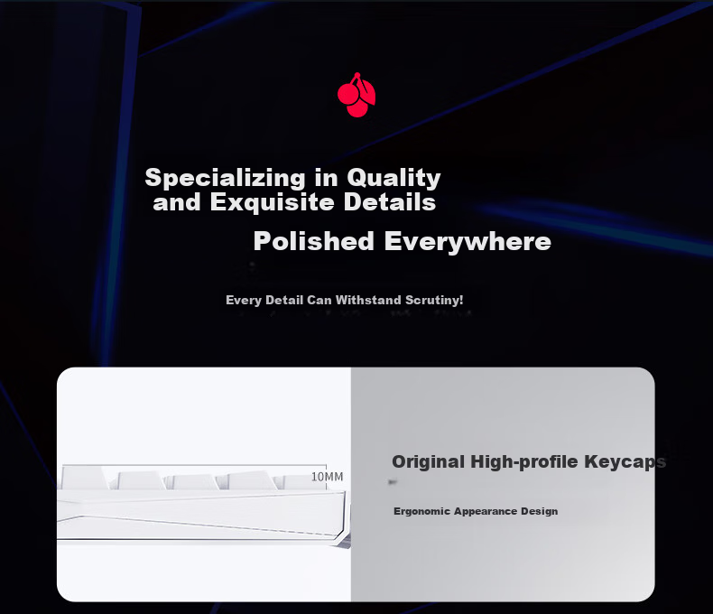 Механическая клавиатура CHERRY MX3.0S, игровая, офисная, проводная, 108 клавиш, алюминиевый корпус, белая