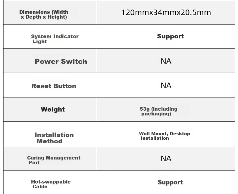 PoE коммутатор Ruijie RG-YS103-P, 3 порта, 100 Мбит/с, PoE 30 Вт, неуправляемый