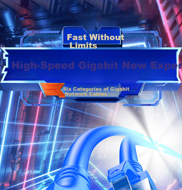 Сетевой кабель Shengwei CAT6, гигабитный, 10 метров, синий, LC-1210C