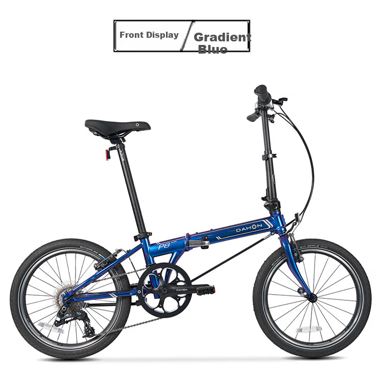 Складной велосипед DAHON Classic P8 KBC083, 20-дюймовые колеса, 8 скоростей, матовый зеленый