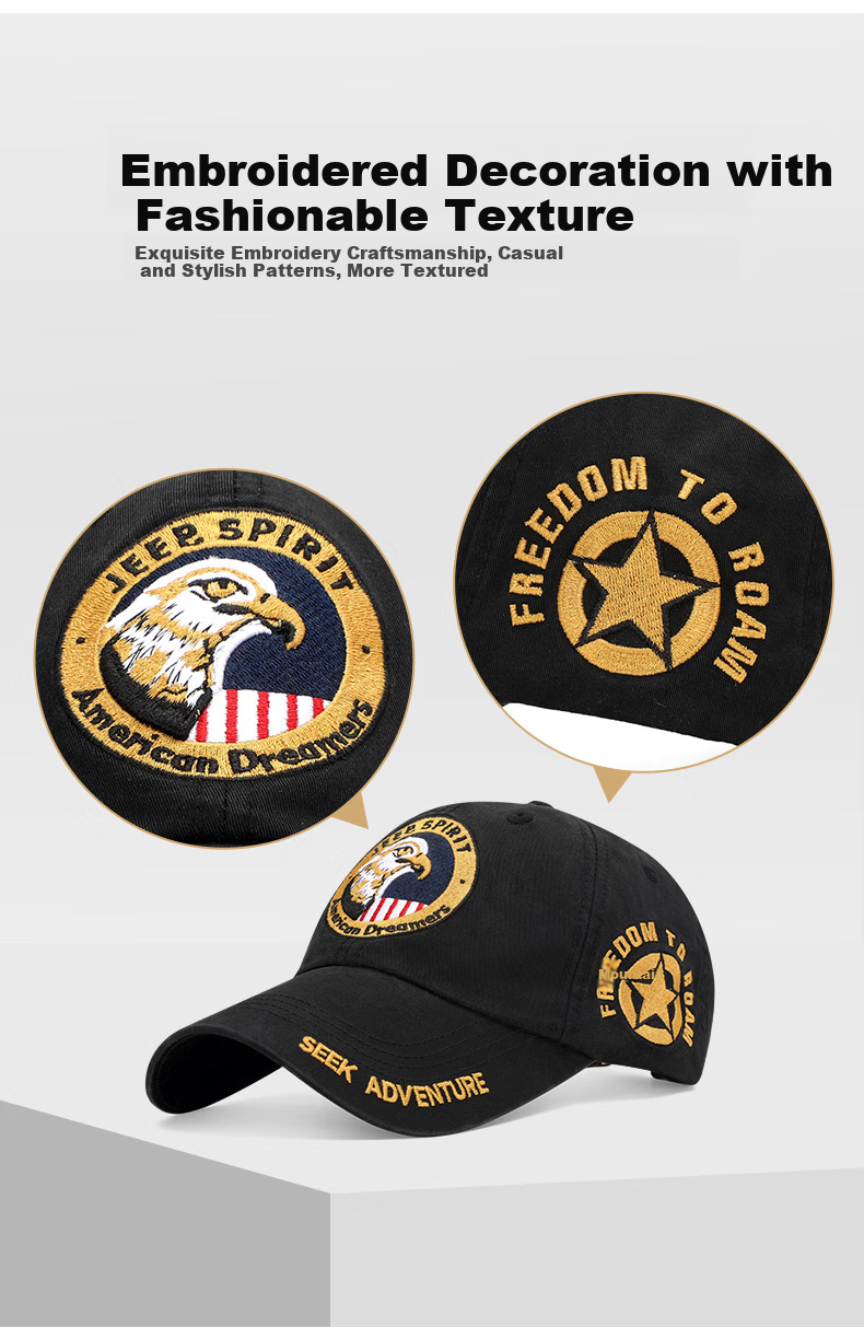 Мужская бейсболка JEEP, стильная кепка с вышивкой, повседневная спортивная кепка для улицы для мужчин и женщин A0060