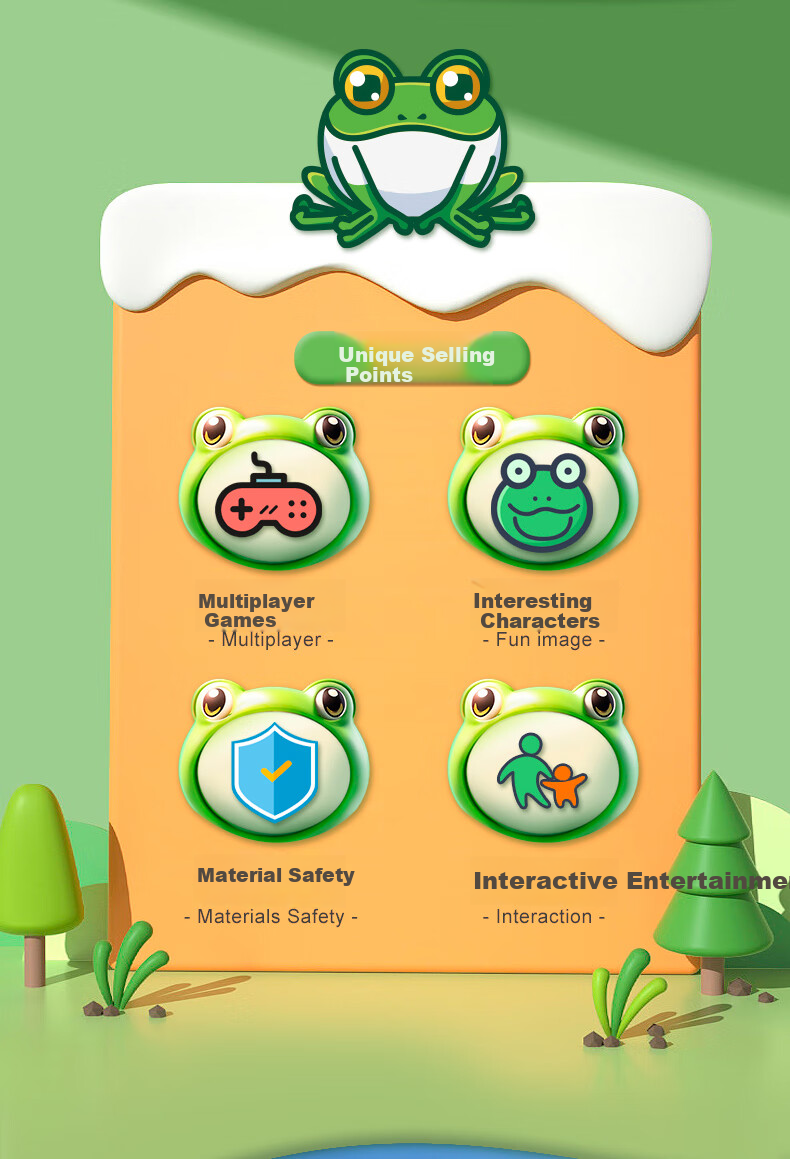 Настольная игра "Жадная лягушка" Mbery, интерактивная игра для детей от 3 до 6 лет, развивающая моторику, для всей семьи
