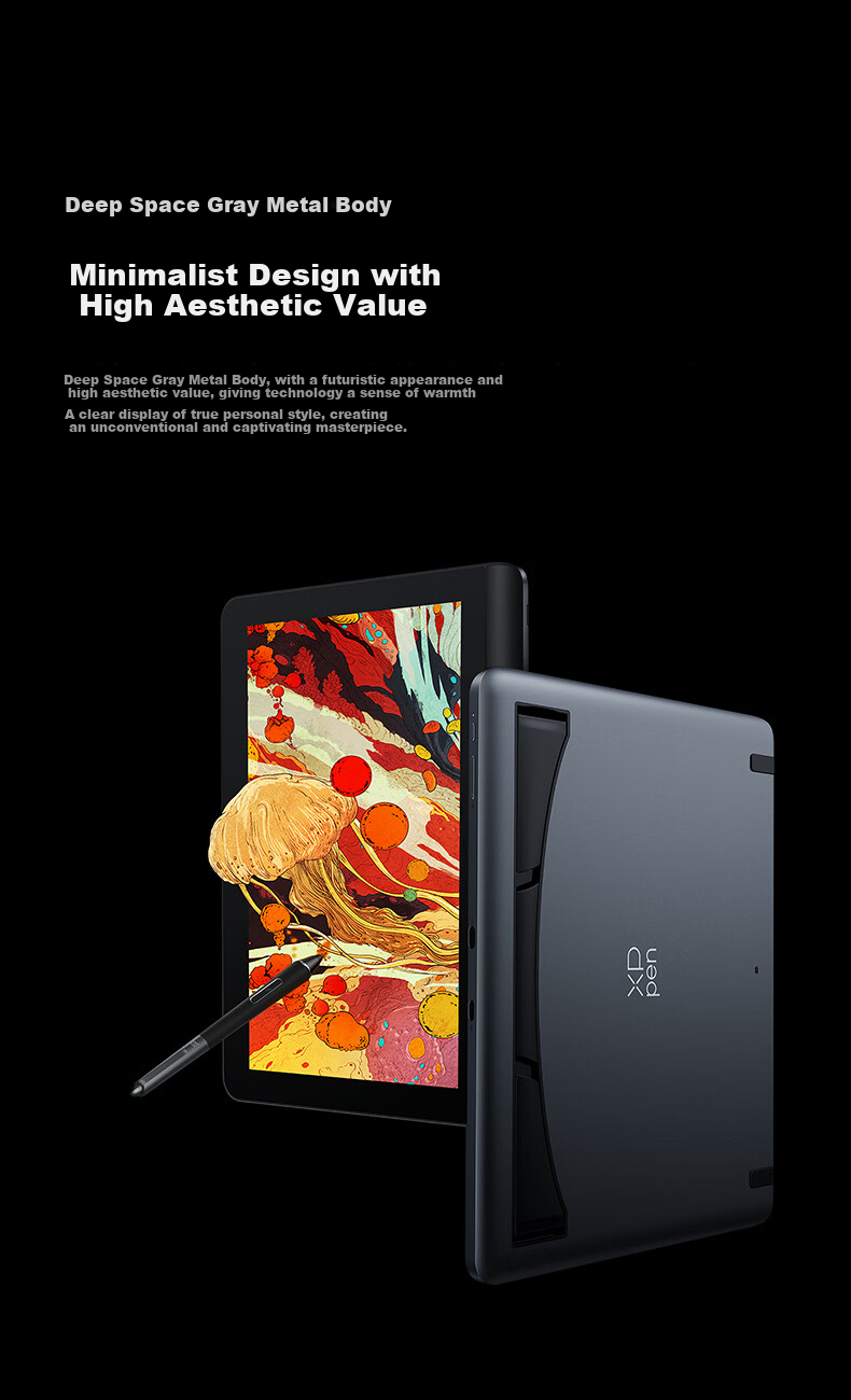 Профессиональный графический планшет XP-Pen Artist Pro 14 (2-го поколения) с экраном 14 дюймов, 16384 уровня чувствительности к нажатию, X3 Pro
