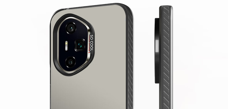 Чехол для телефона Baozou, совместимый с Honor 300 Ultra, силиконовый, с мягкими краями, противоударный, с лазерным градиентом, матовый, серый